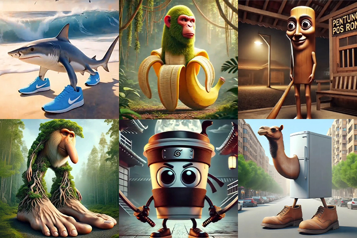 Collection of Italian Brainrot Characters